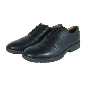 Born Men's Samson US 9 Black Leather Lace up Casual Oxford Shoes H43403